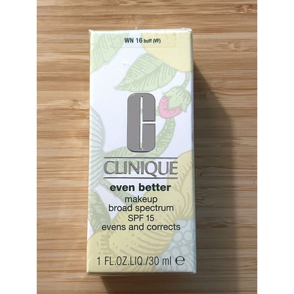 Clinique Even Better Makeup Foundation SPF 15 Buff VF WN 16 Evens Corrects NEW